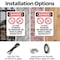 Signmission LP Gas Storage No Smoking Danger Sign, Plastic, 10in W x 14in L, 2PK OS-2PACK-DS-P-1014-V-1444 - alternate 5